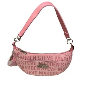 Steve Madden Barmin Pink Jacquard Handbag New with Tags